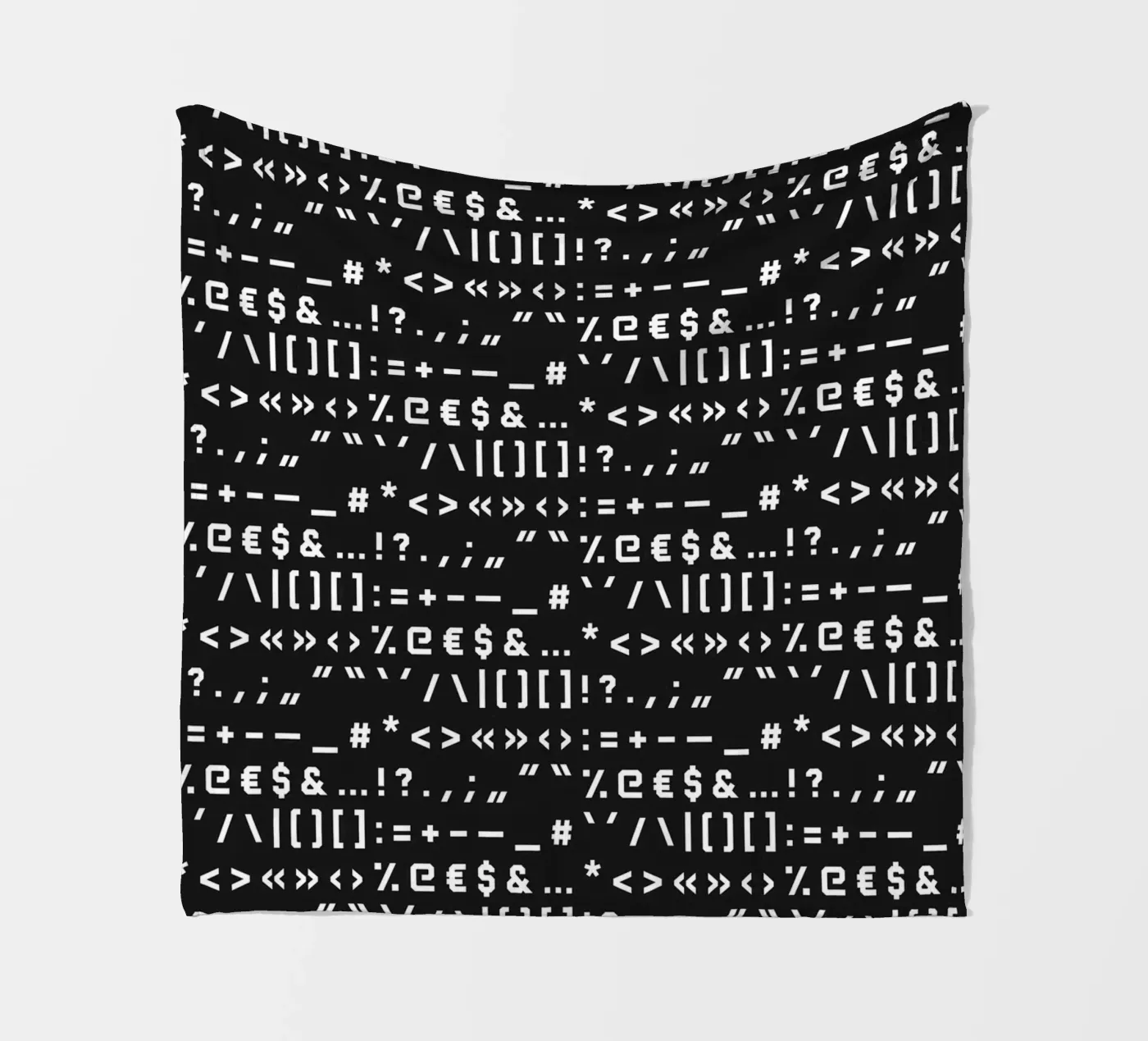 Typography Special Characters Pattern #2 Fleecedecke von kathrinmay