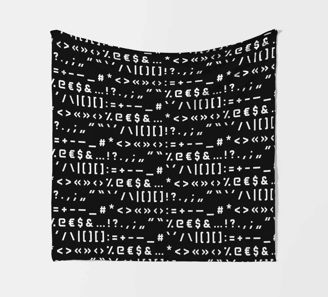 Typography Special Characters Pattern #2 coperta in pile da kathrinmay