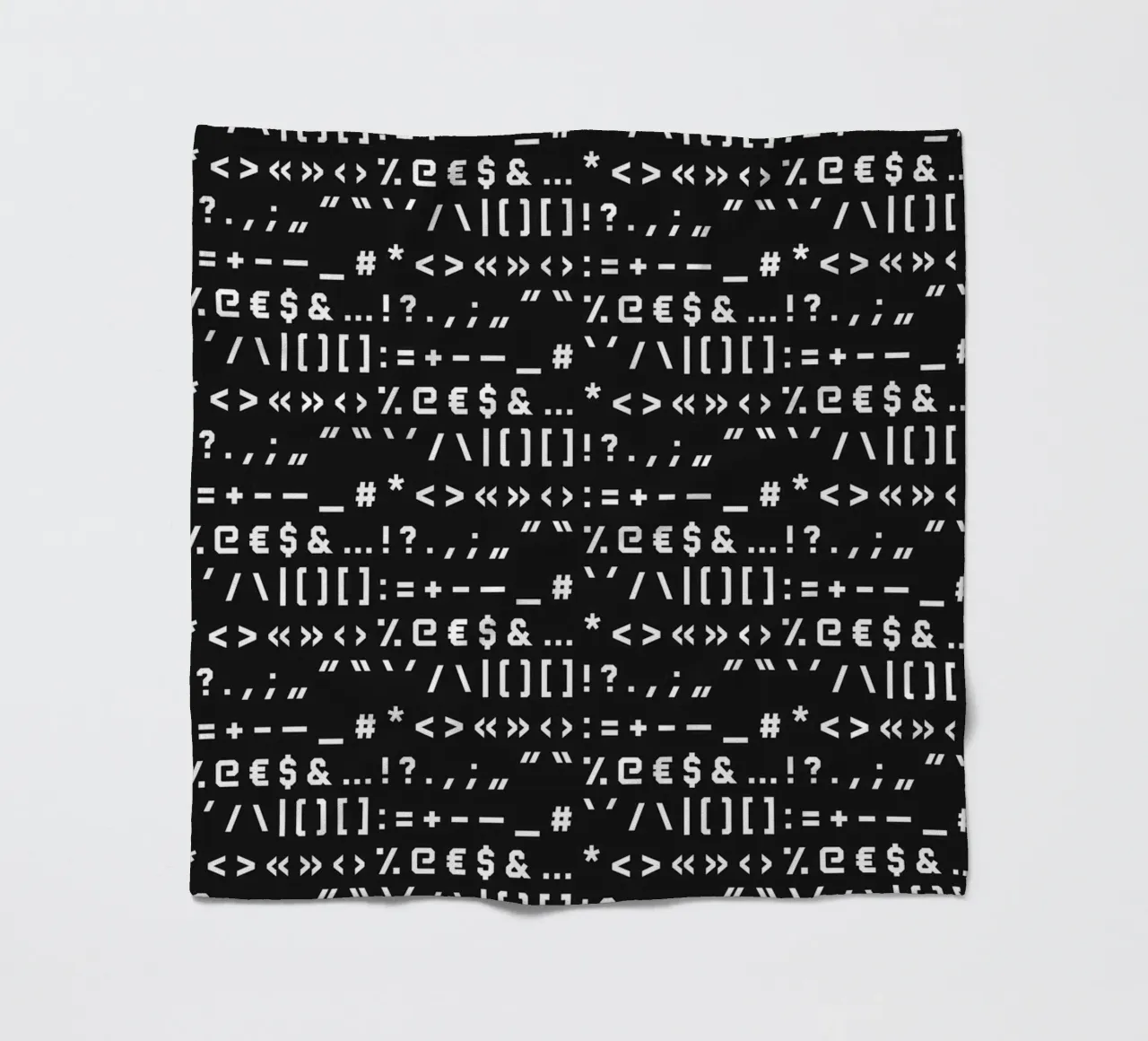 Typography Special Characters Pattern #2 coperta in pile da kathrinmay