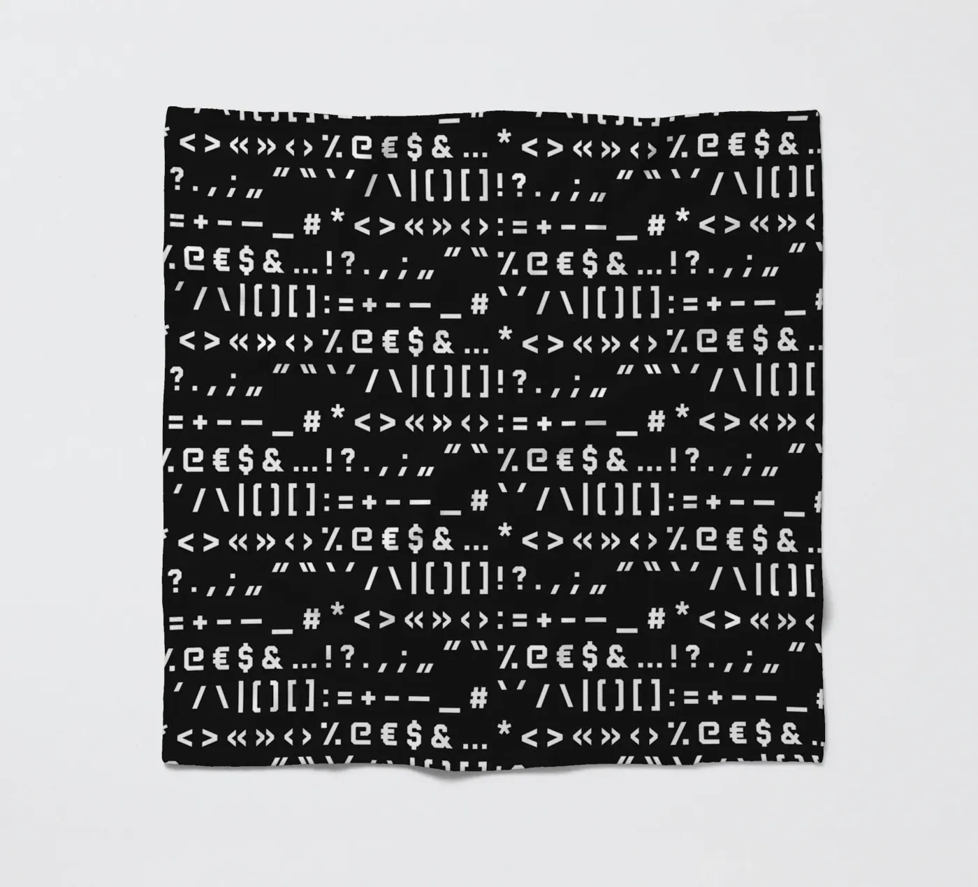 Typography Special Characters Pattern #2 Fleecedecke von kathrinmay
