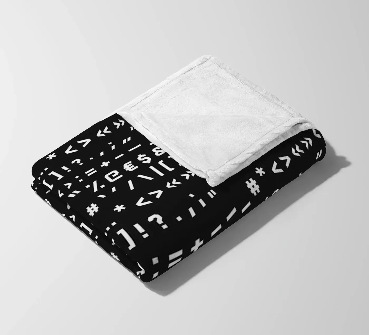 Typography Special Characters Pattern #2 Fleecedecke von kathrinmay