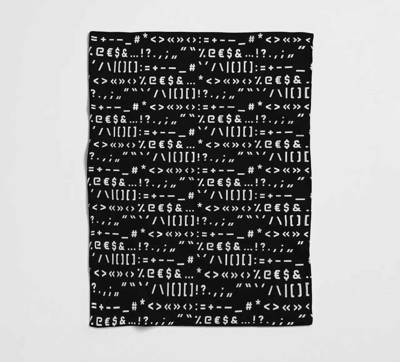 Typography Special Characters Pattern #2 coperta in pile da kathrinmay