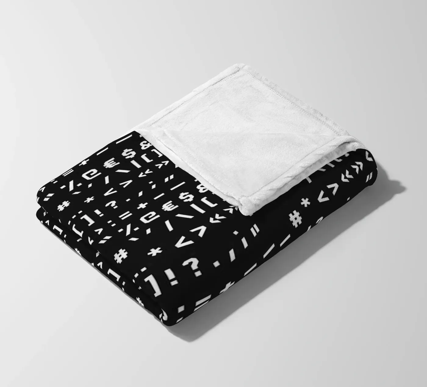 Typography Special Characters Pattern #2 Fleecedecke von kathrinmay