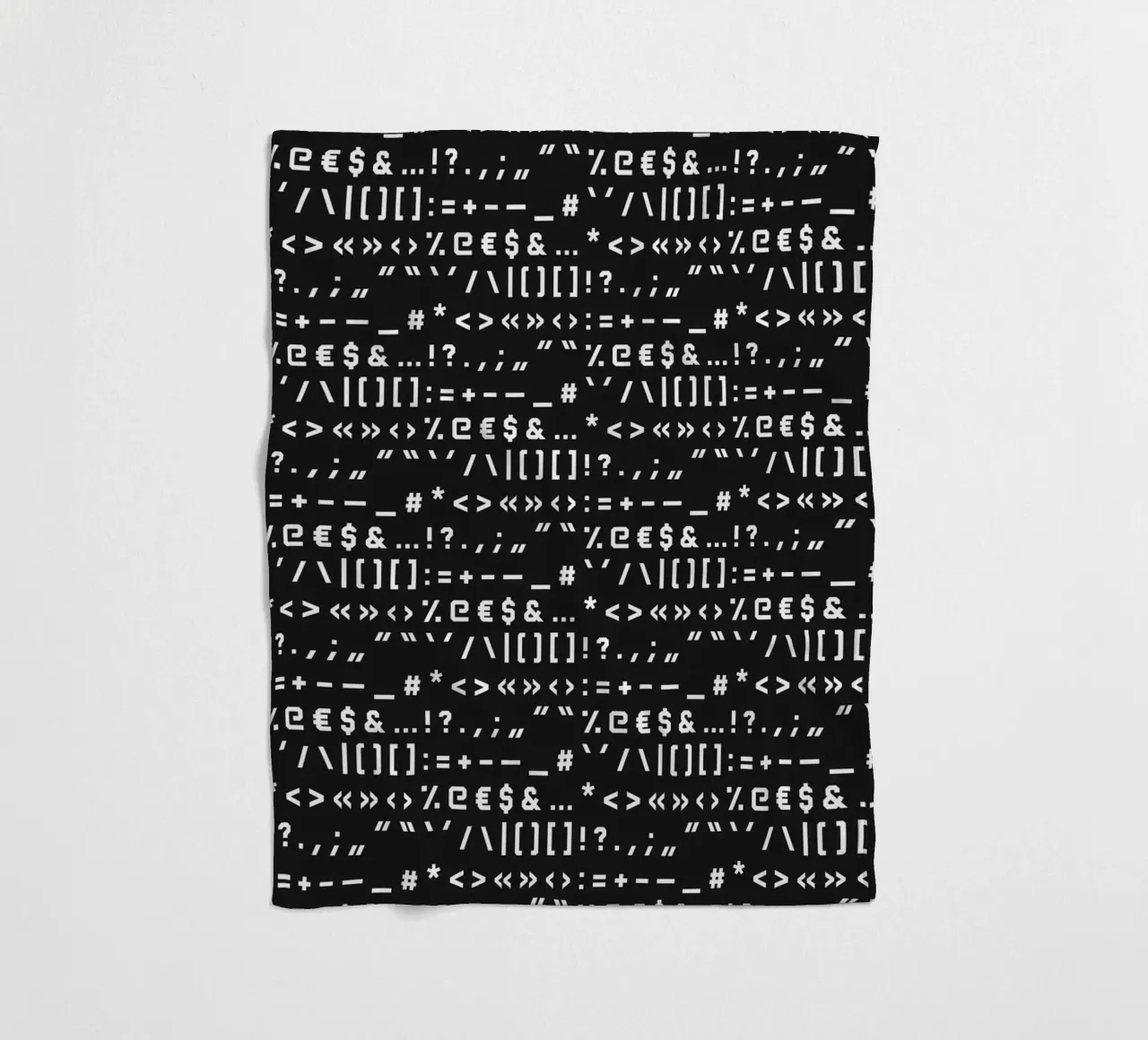 Typography Special Characters Pattern #2 coperta in pile da kathrinmay