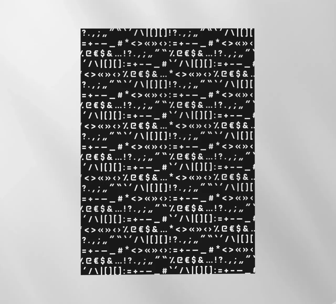 Typography Special Characters Pattern #2 pellicola backlit da kathrinmay