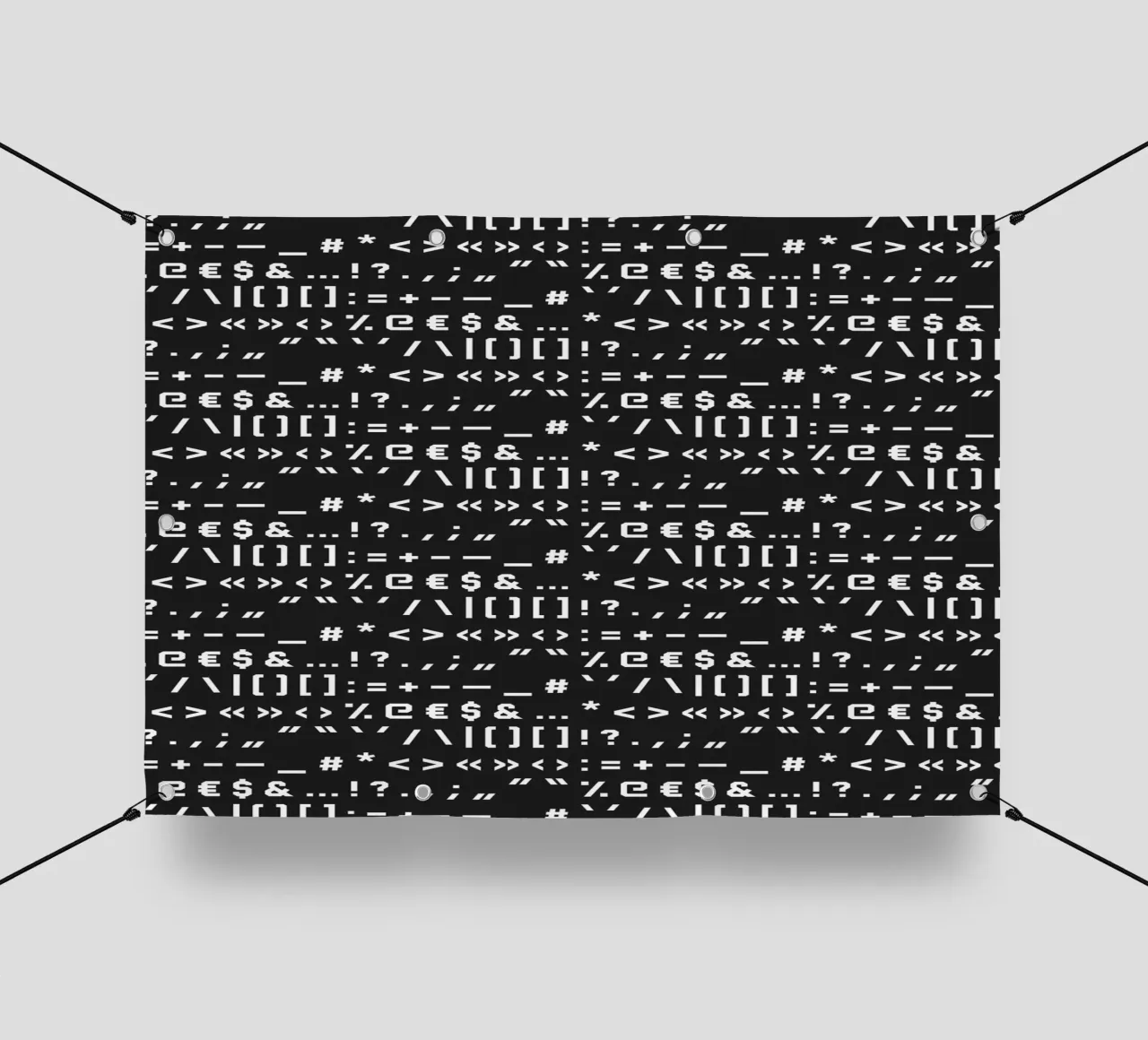 Typography Special Characters Pattern #2 telo in pvc da kathrinmay