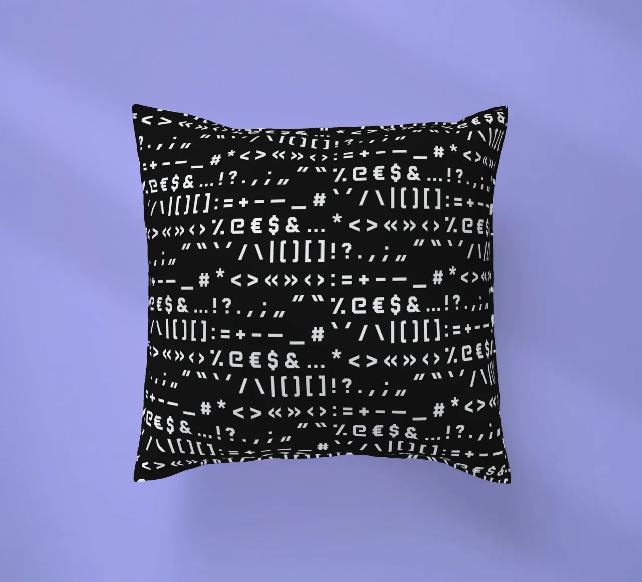 Typography Special Characters Pattern #2 cuscino da kathrinmay
