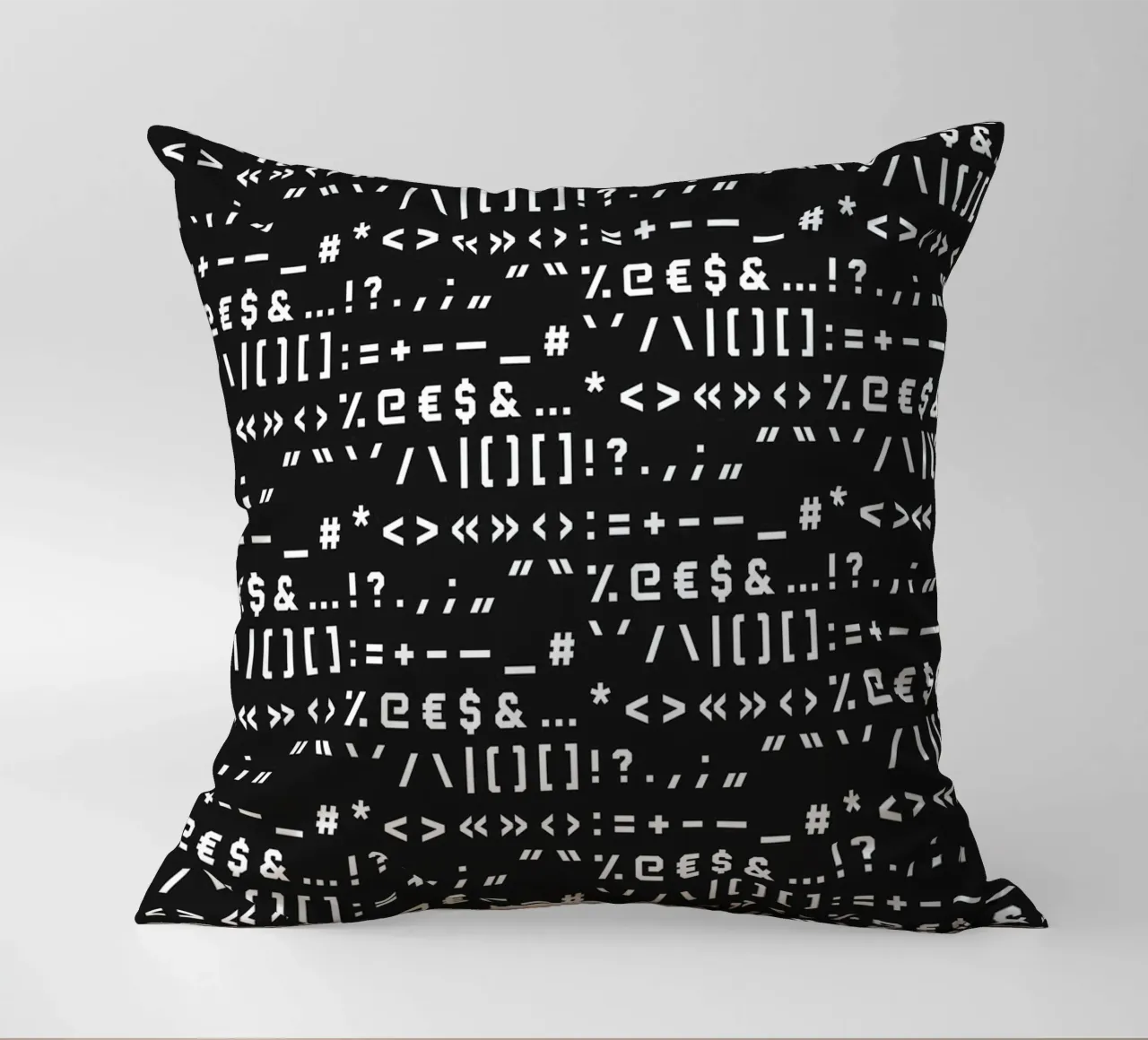 Typography Special Characters Pattern #2 cuscino da kathrinmay