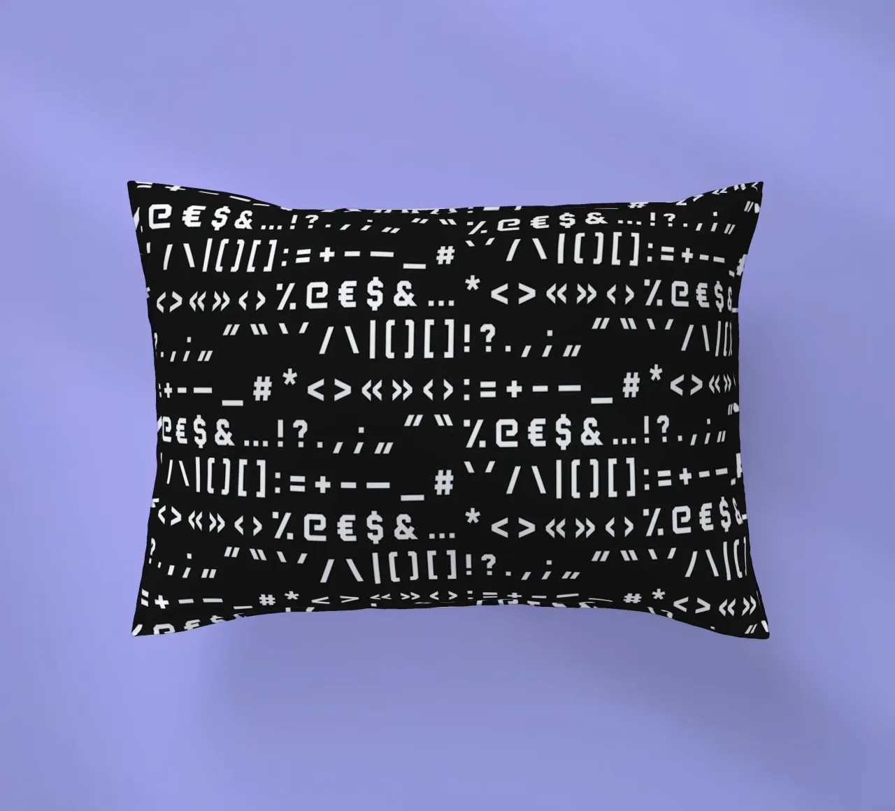 Typography Special Characters Pattern #2 cuscino da kathrinmay