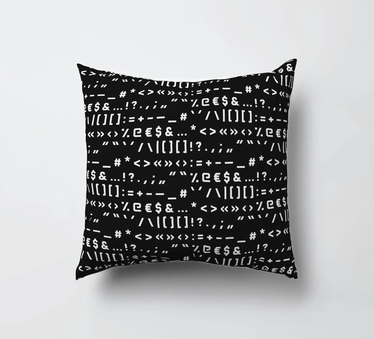 Typography Special Characters Pattern #2 cuscino da kathrinmay