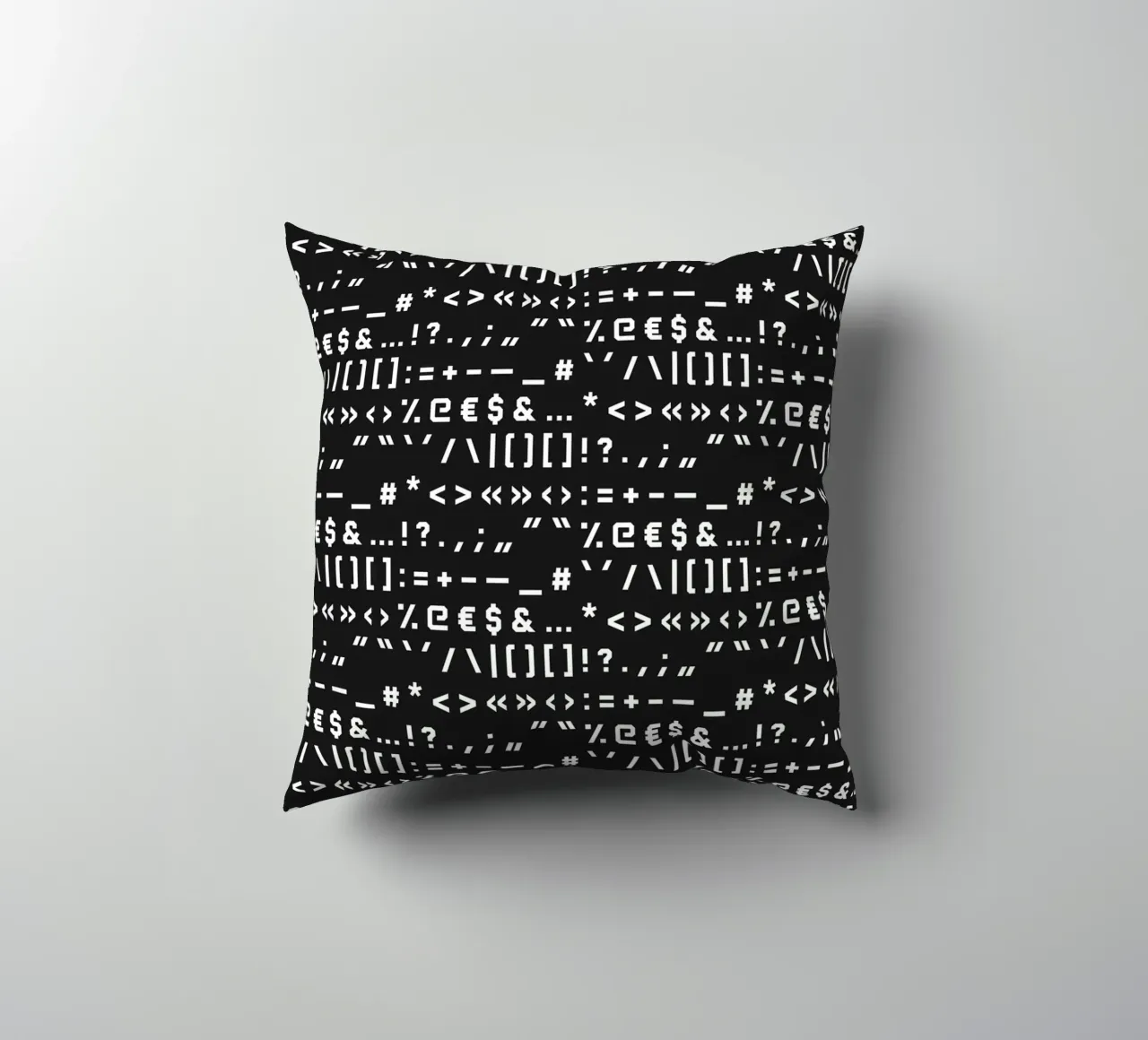 Typography Special Characters Pattern #2 cuscino da kathrinmay