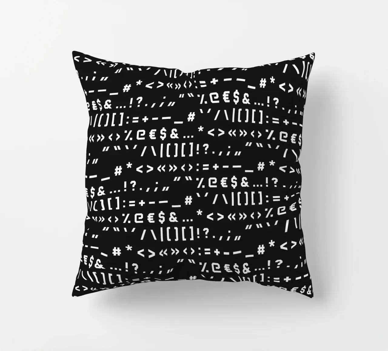 Typography Special Characters Pattern #2 cuscino da kathrinmay