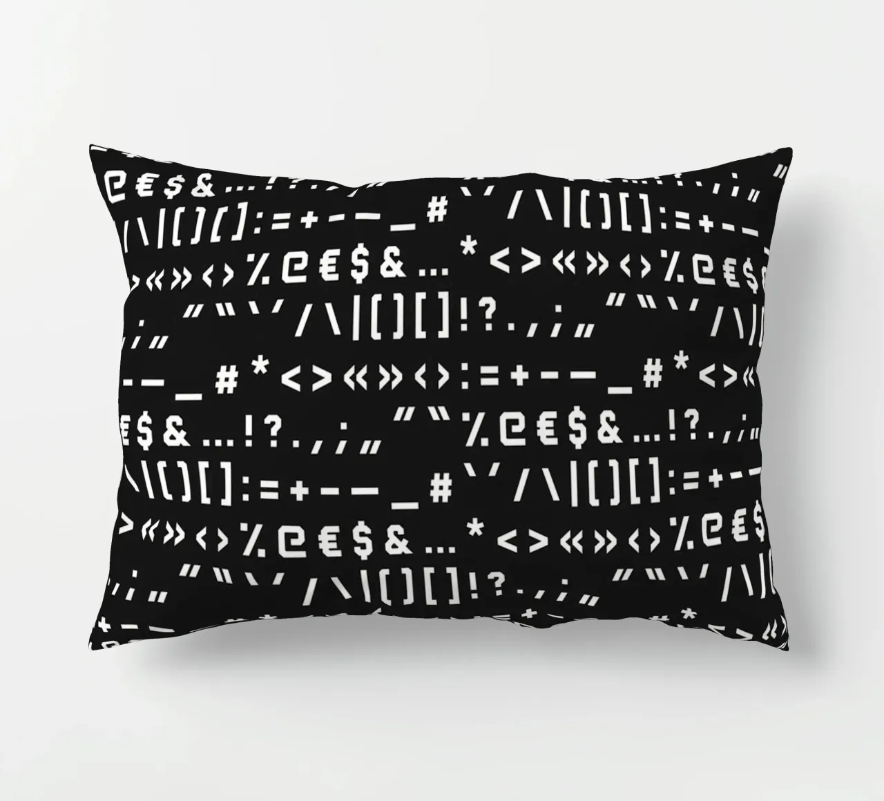 Typography Special Characters Pattern #2 cuscino da kathrinmay