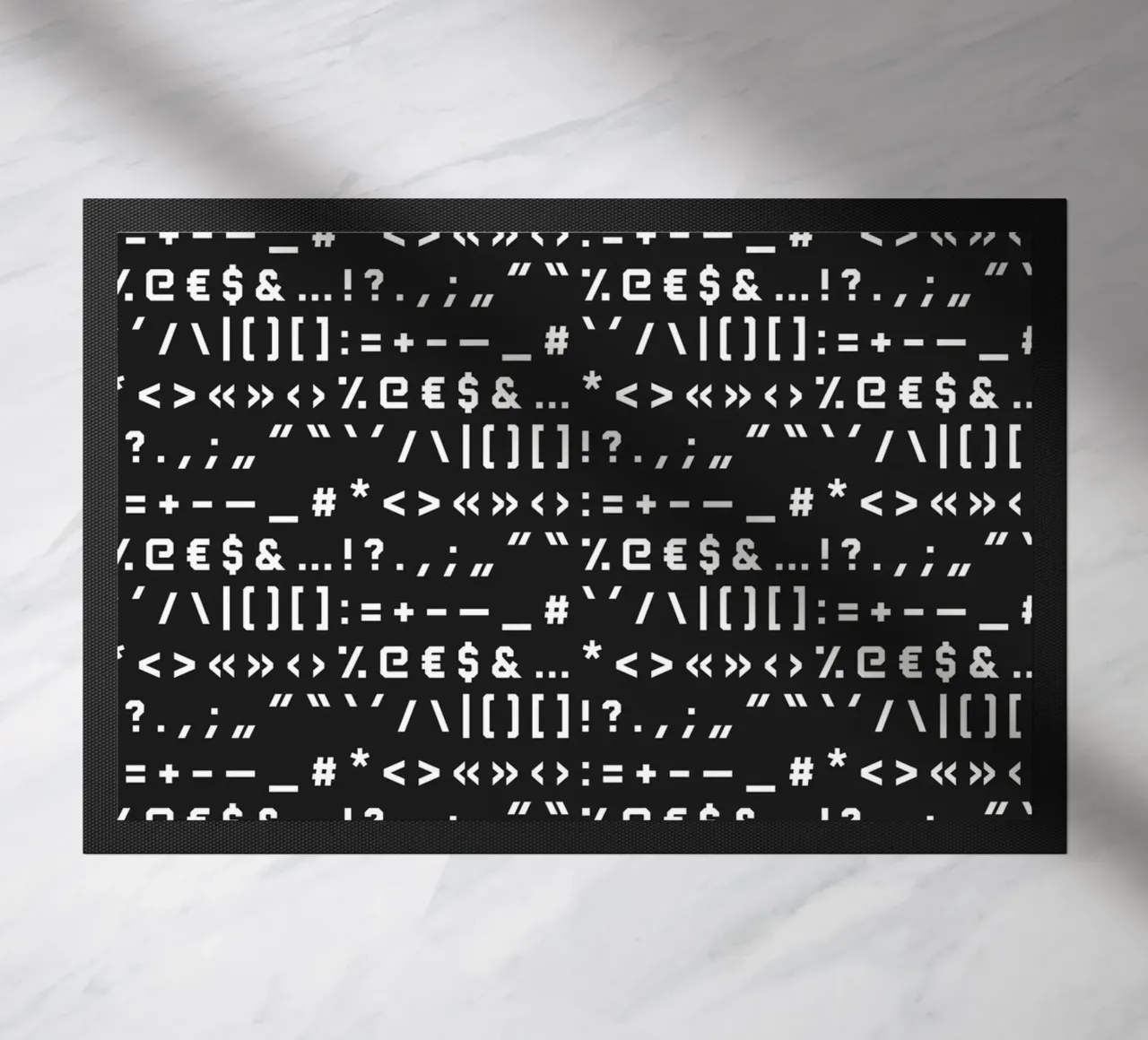 Typography Special Characters Pattern #2 Fußmatte von kathrinmay