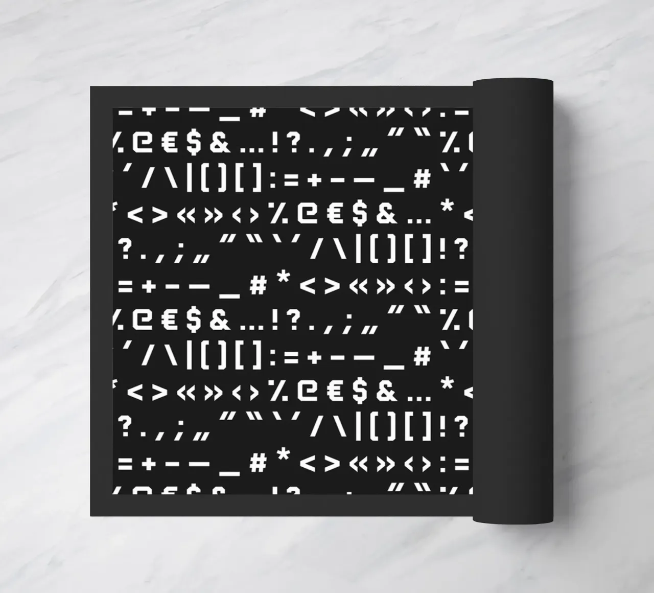 Typography Special Characters Pattern #2 Fußmatte von kathrinmay