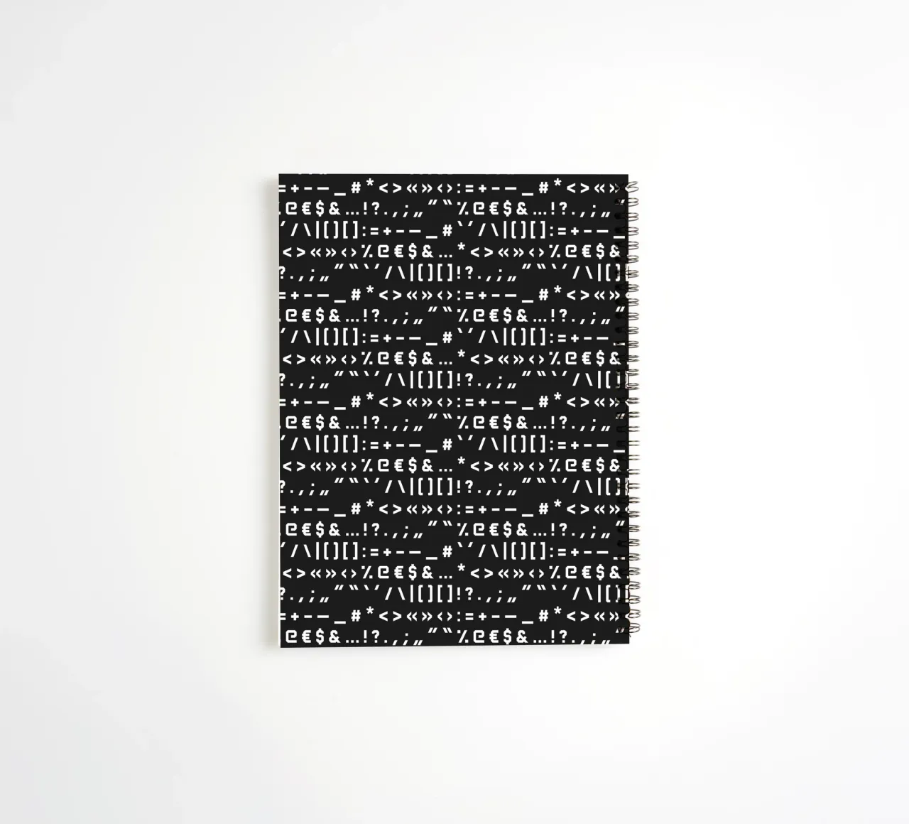 Typography Special Characters Pattern #2 diario ad anelli da kathrinmay