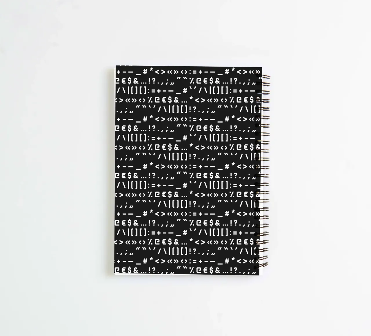 Typography Special Characters Pattern #2 diario ad anelli da kathrinmay