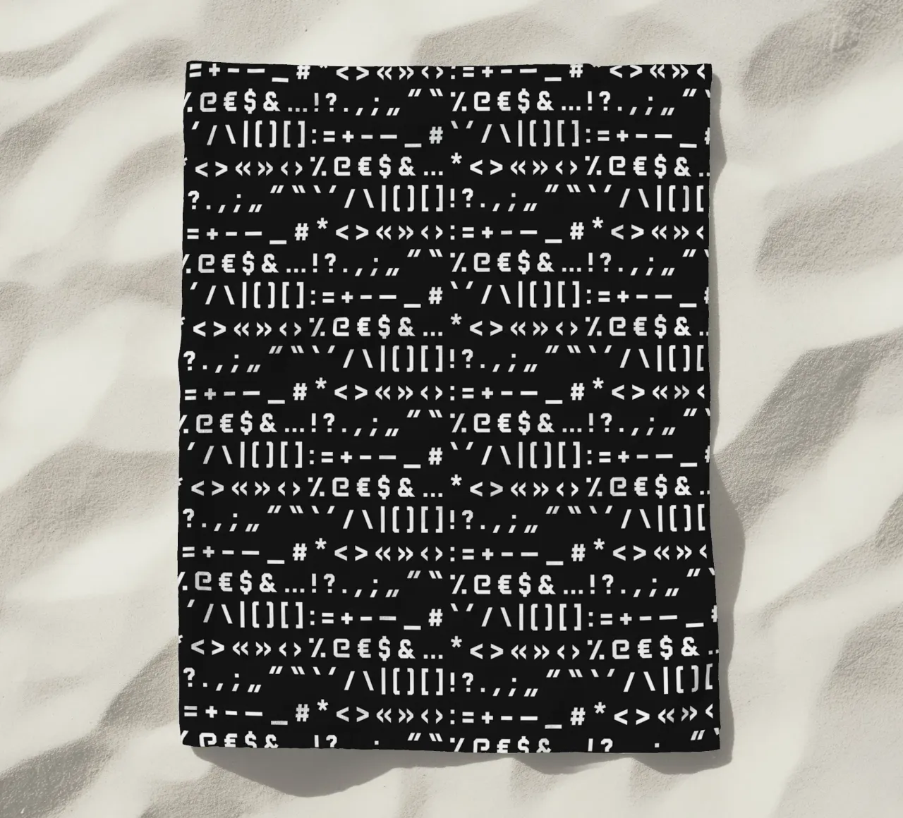 Typography Special Characters Pattern #2 telo mare da kathrinmay