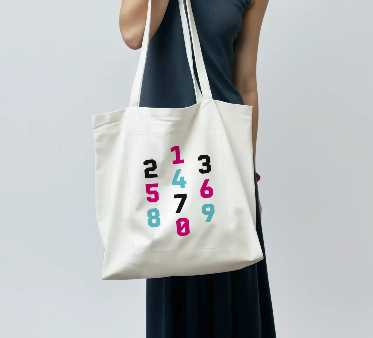 Typography Numbers #1 borsa in juta da kathrinmay