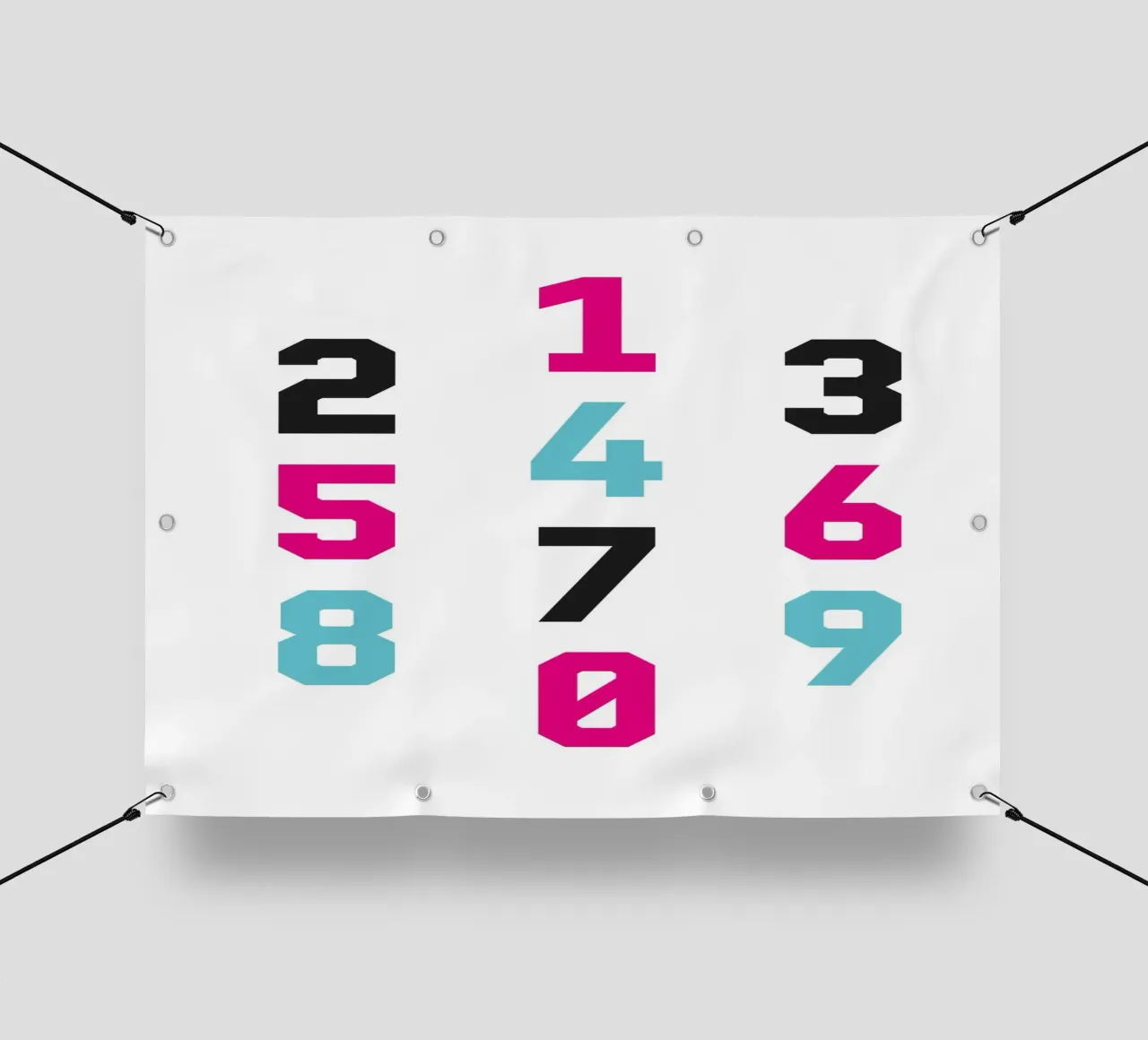 Typography Numbers #1 telo in pvc da kathrinmay