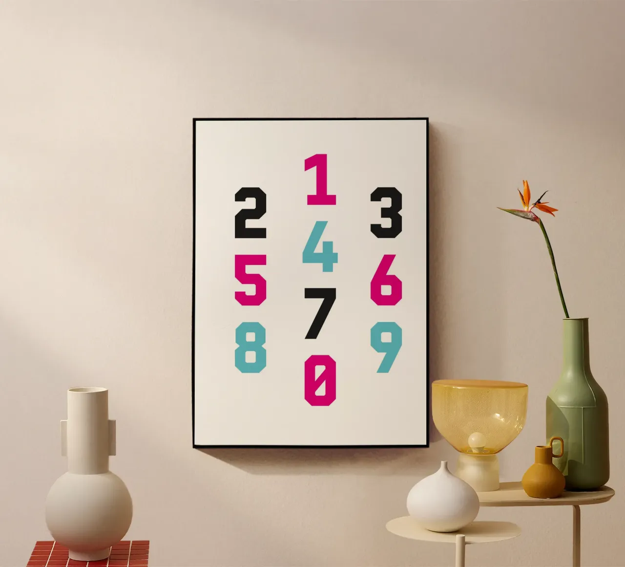 Typography Numbers #1 plexiglass da kathrinmay