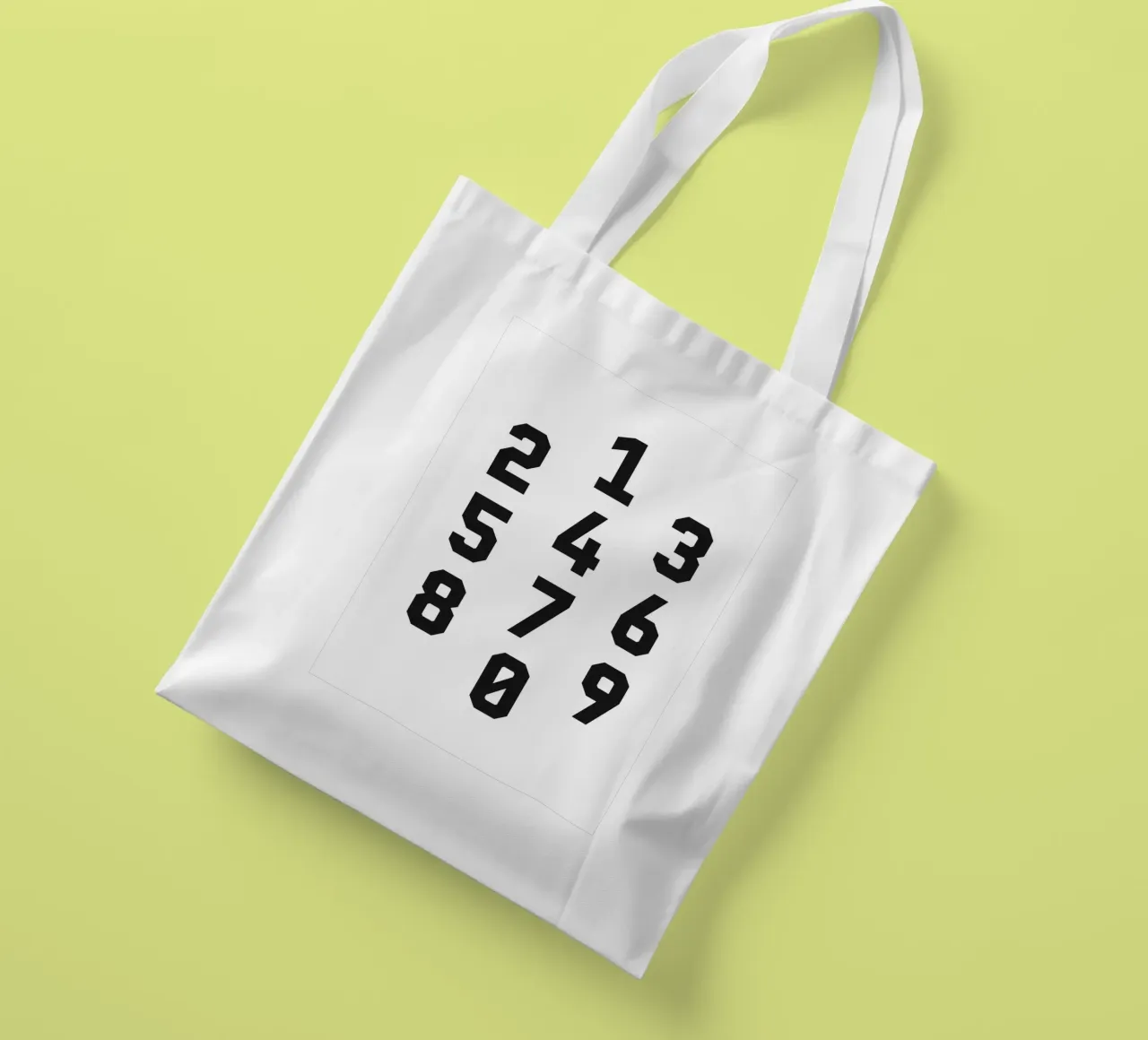 Typography Numbers #2 borsa in juta da kathrinmay