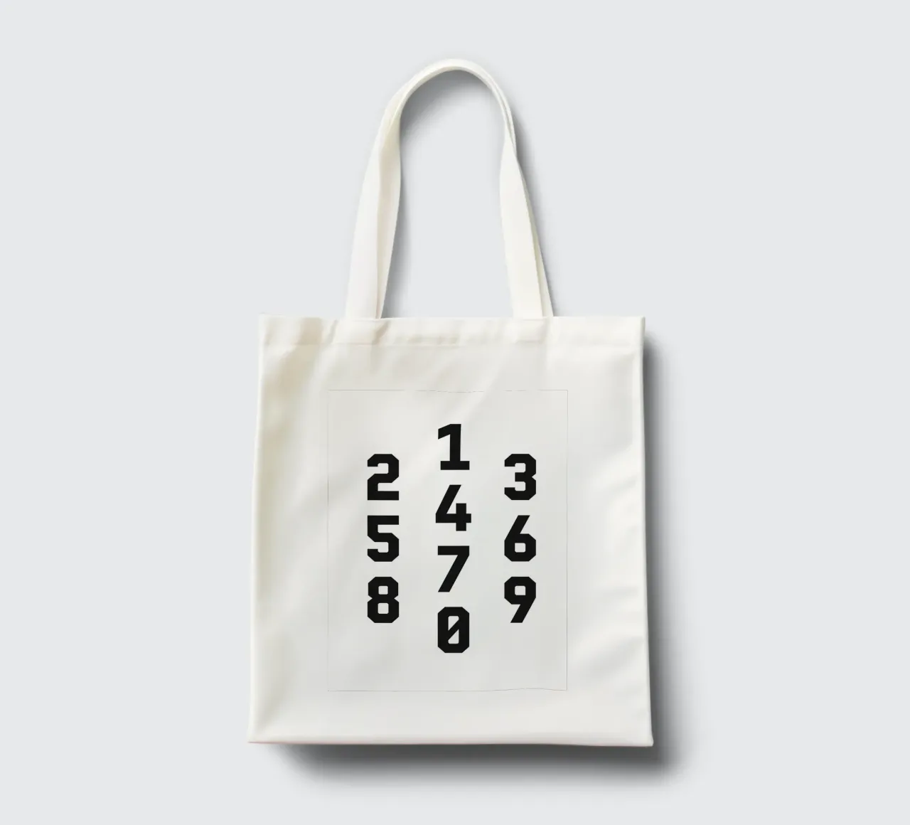 Typography Numbers #2 borsa in juta da kathrinmay