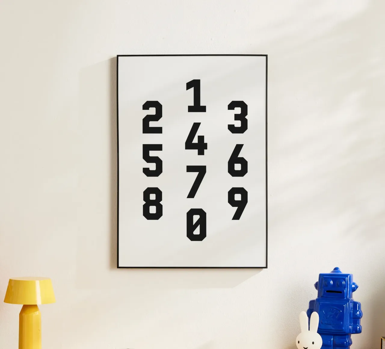 Typography Numbers #2 alluminio dibond da kathrinmay