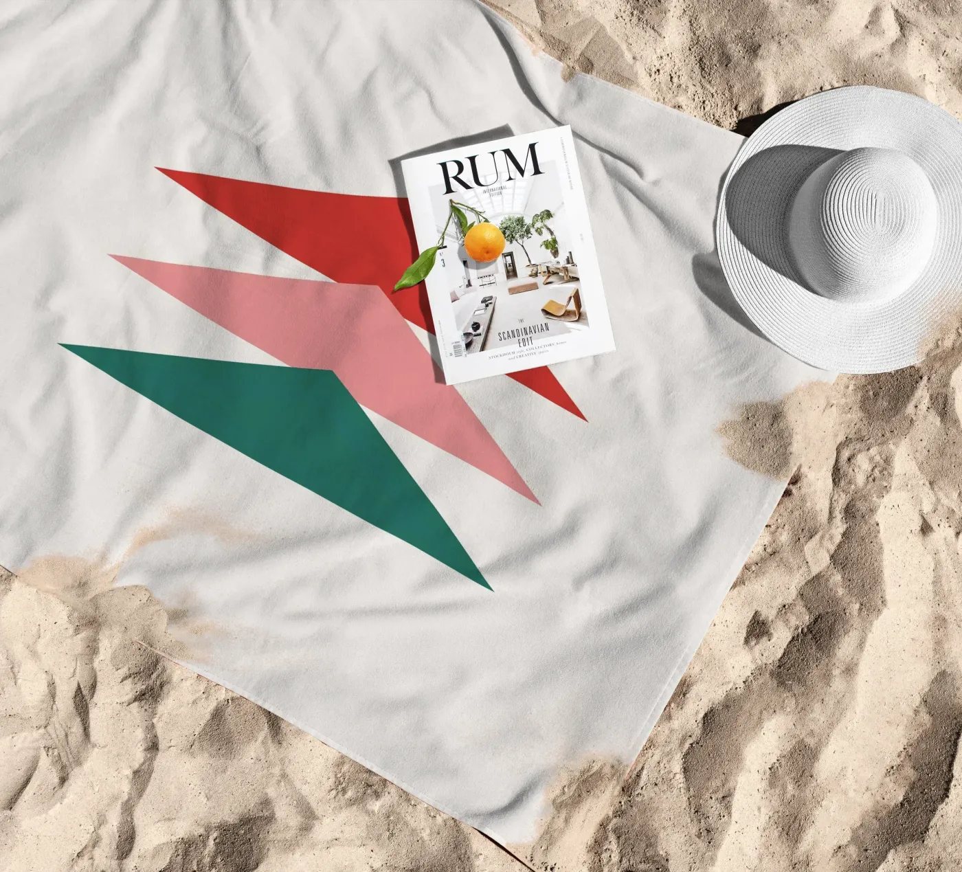 Tree beach towel by we line studio - art