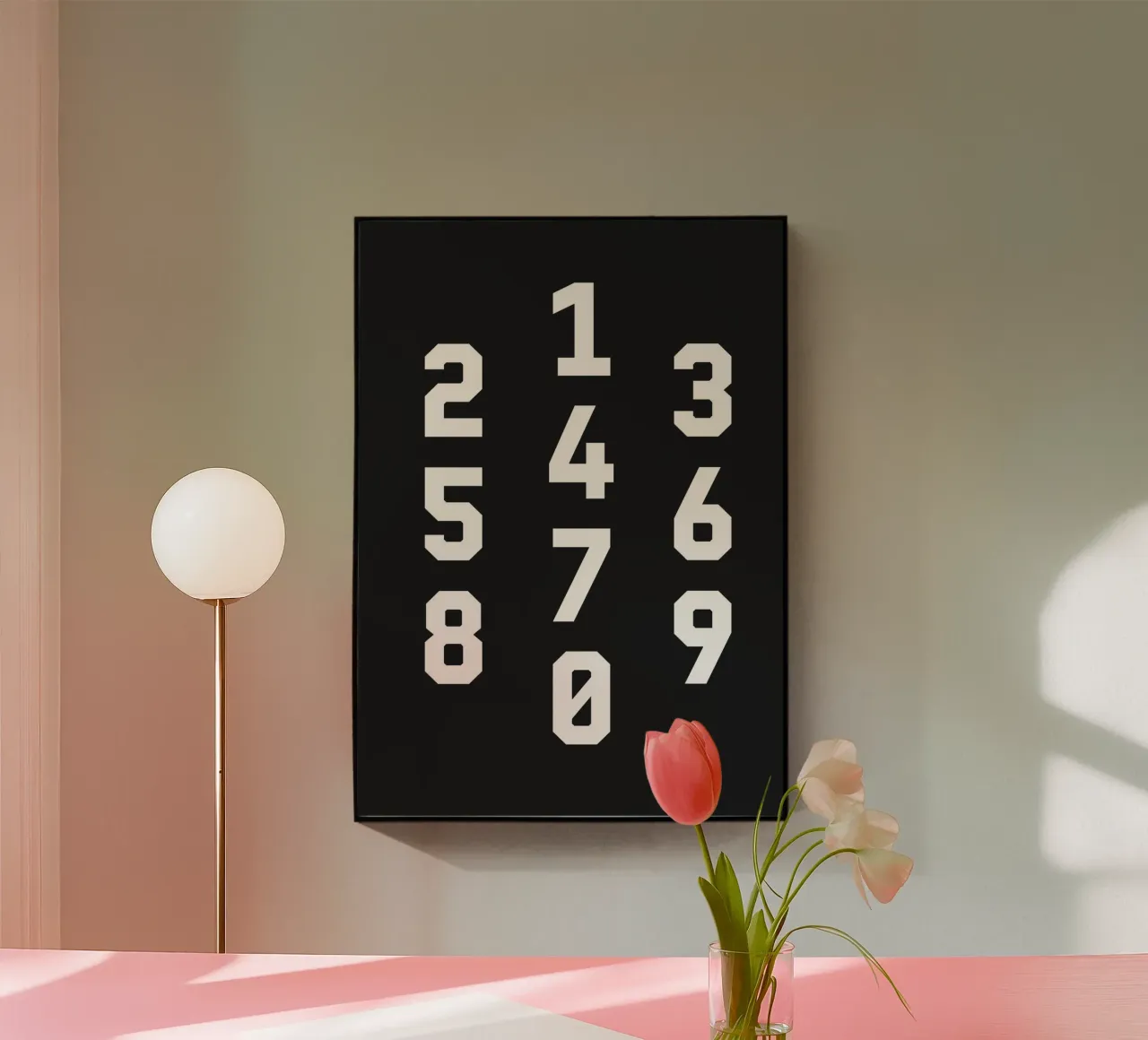 Typography Numbers #3 plexiglass da kathrinmay