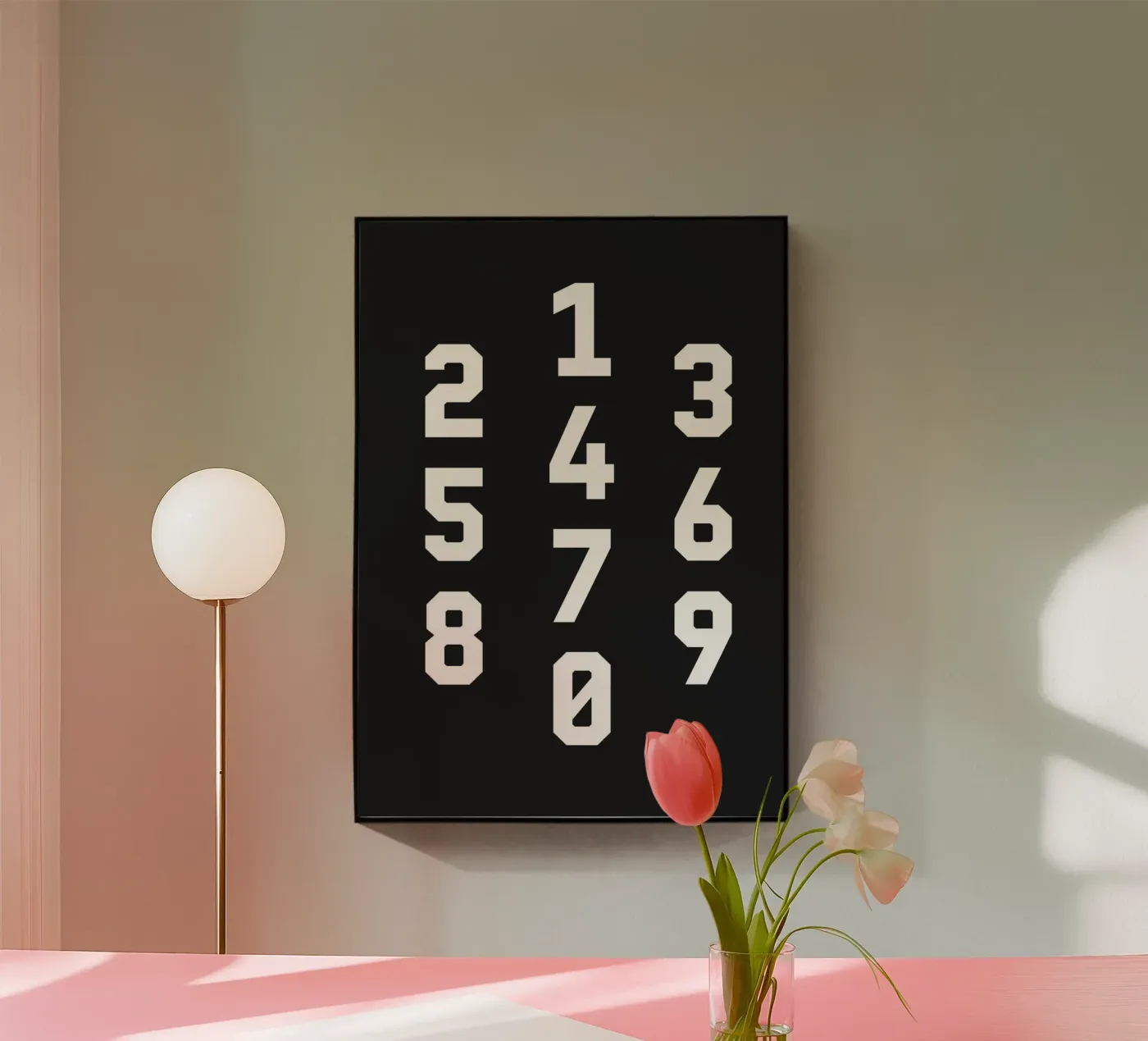 Typography Numbers #3 plexiglass da kathrinmay