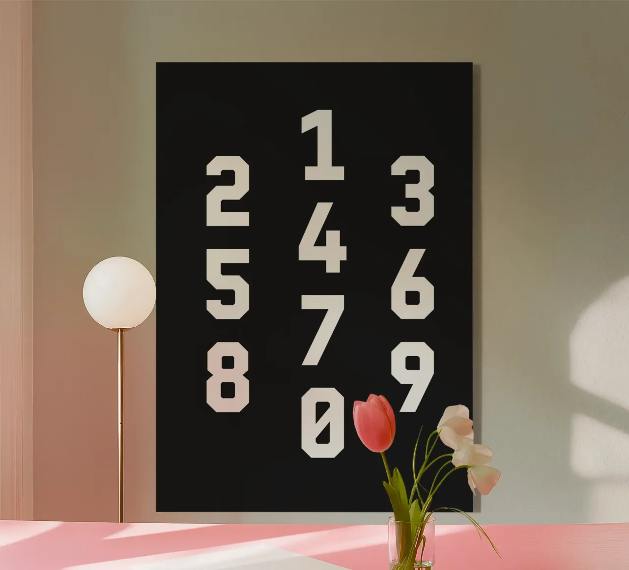 Typography Numbers #3 plexiglass da kathrinmay