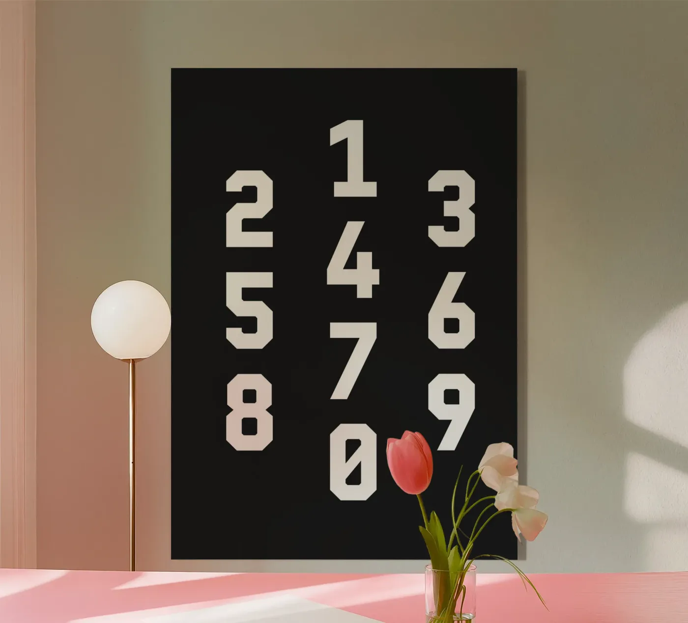 Typography Numbers #3 plexiglass da kathrinmay