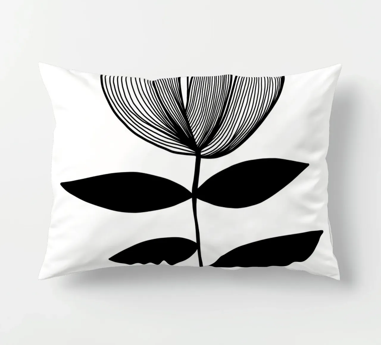 Wild Tulip - Mid Century Linienzeichnung cuscino da BAINAI