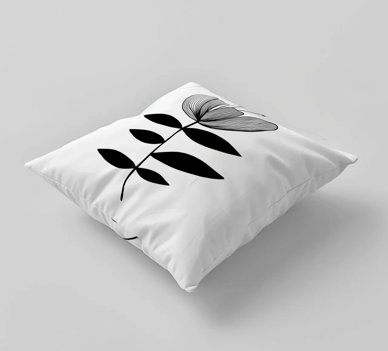 Wild Tulip - Mid Century Linienzeichnung cuscino da BAINAI