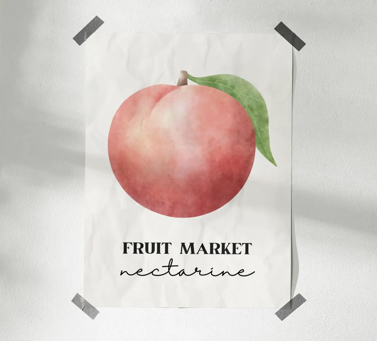 Nectarine poster con telaio in plastica da PinkCandyWalls