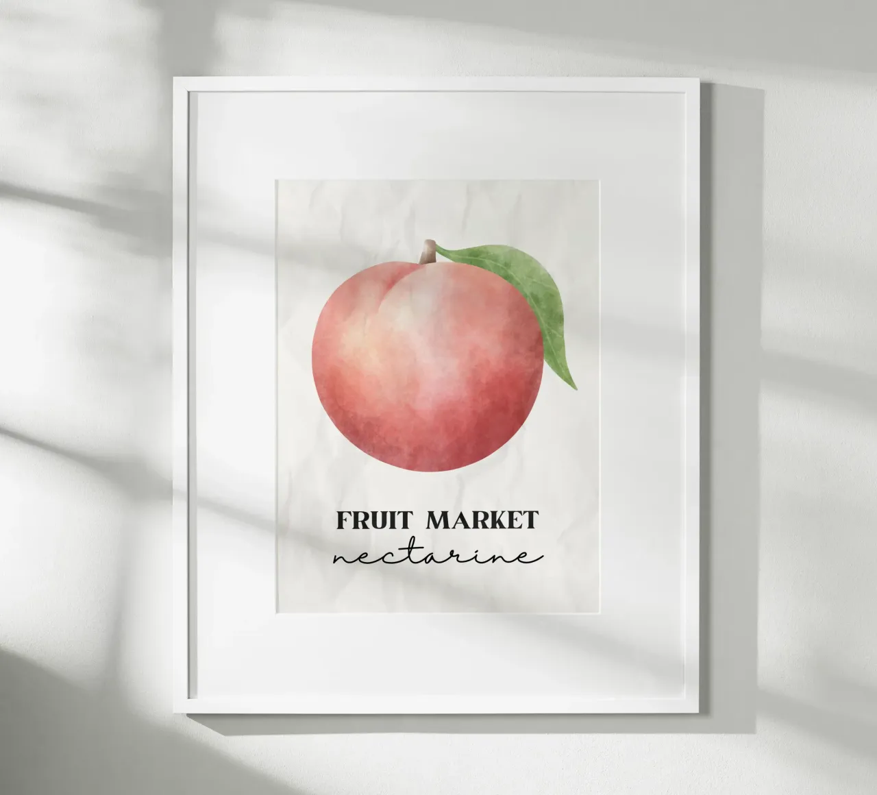 Nectarine poster con telaio in plastica da PinkCandyWalls
