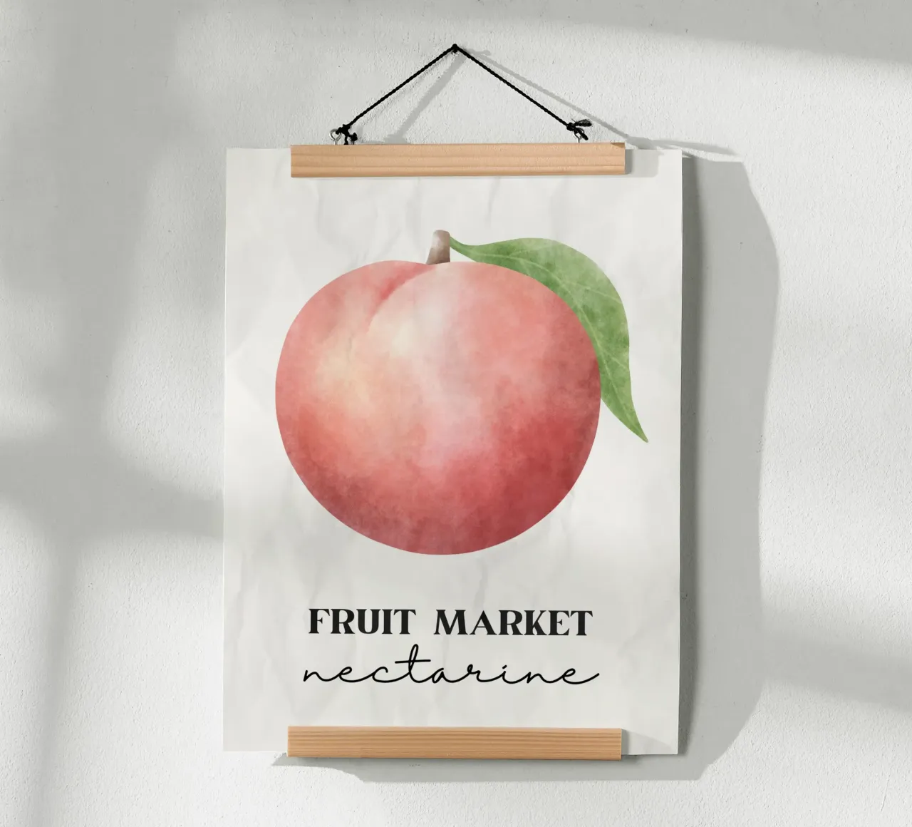 Nectarine poster con telaio in plastica da PinkCandyWalls