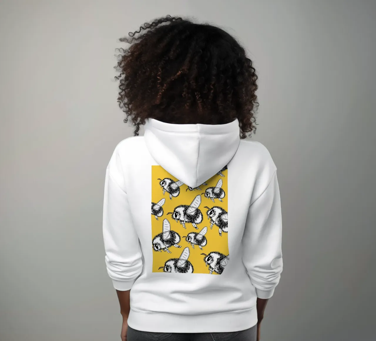 So many retro bees felpa con cappuccio da BAINAI