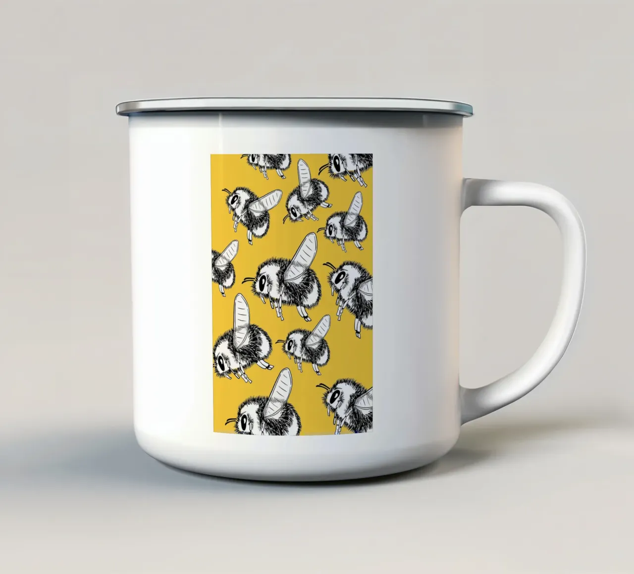 So many retro bees tazza in smalto da BAINAI