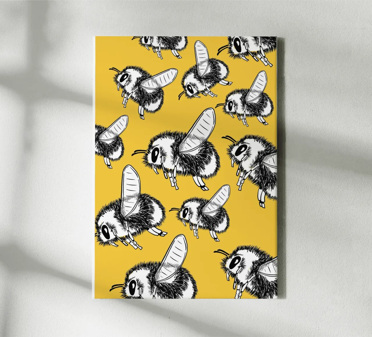 So many retro bees canvas met Baklijst van BAINAI