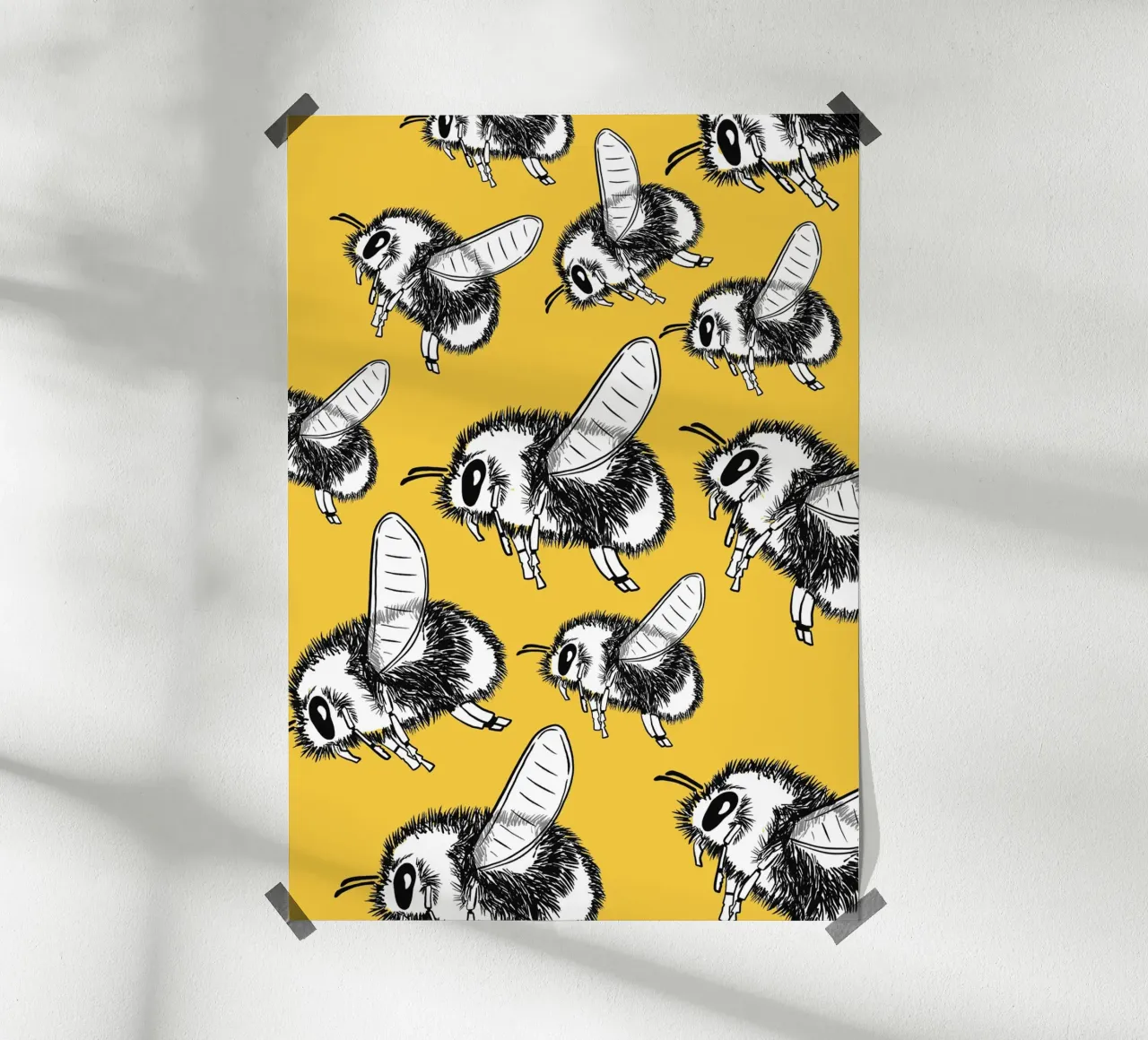 So many retro bees carta hahnemühle da BAINAI