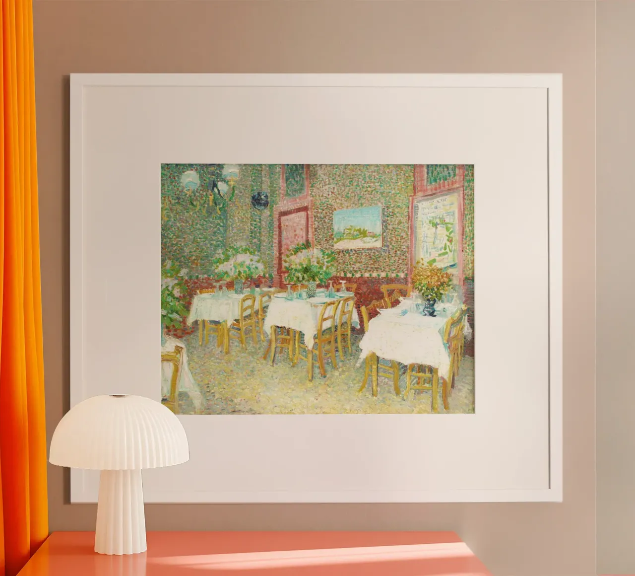 Interno di un ristorante - Vincent van Gogh poster da Van Gogh Prints