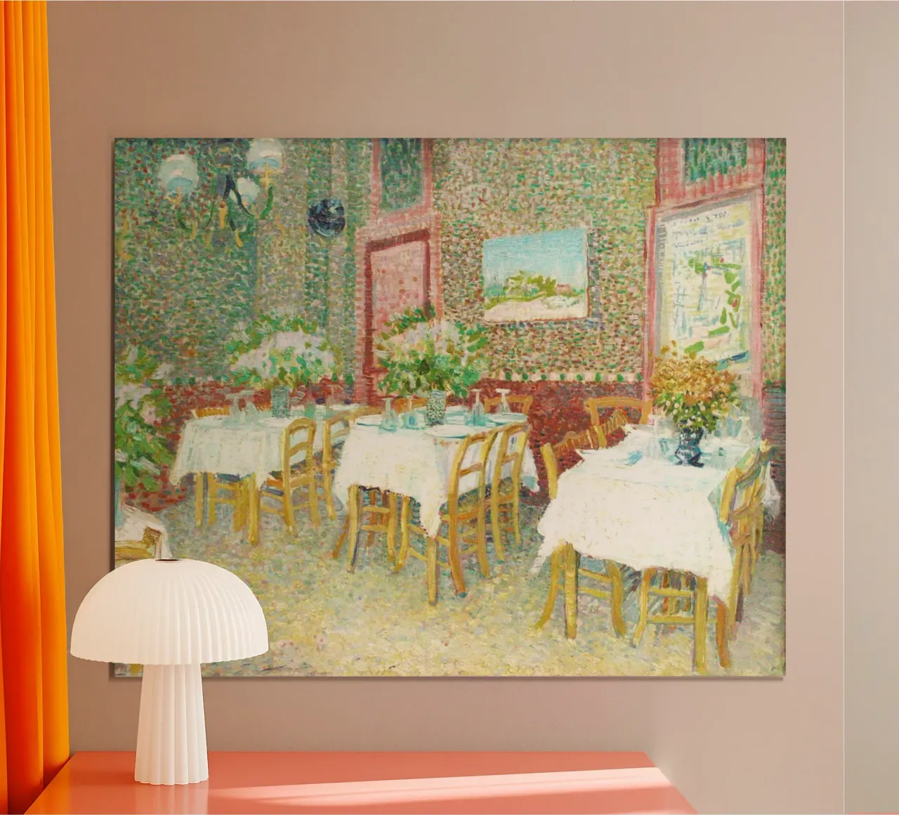 Interno di un ristorante - Vincent van Gogh poster da Van Gogh Prints