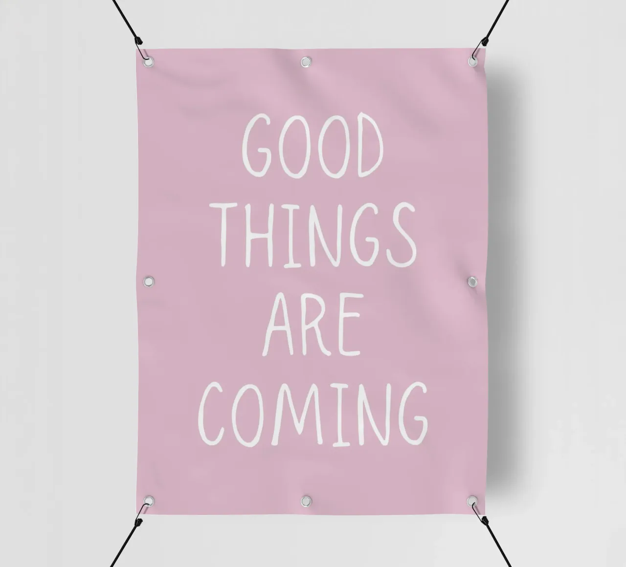 Good things are coming telo in pvc da PinkCandyWalls