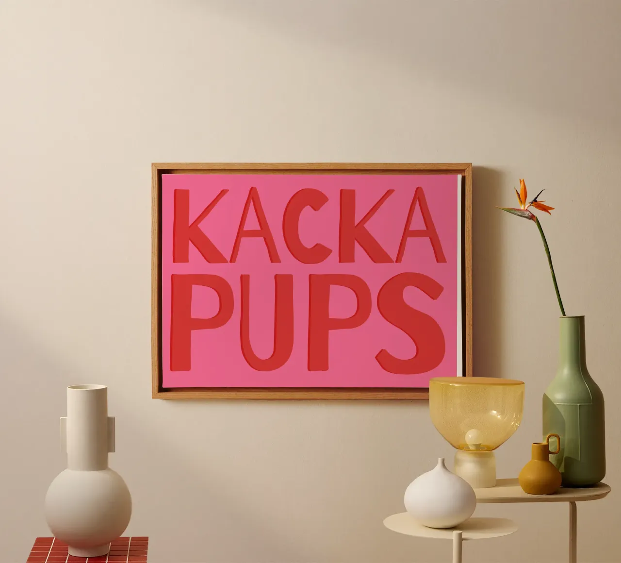 Kacka Pups tela con Cornice a cassetta da maedle&co
