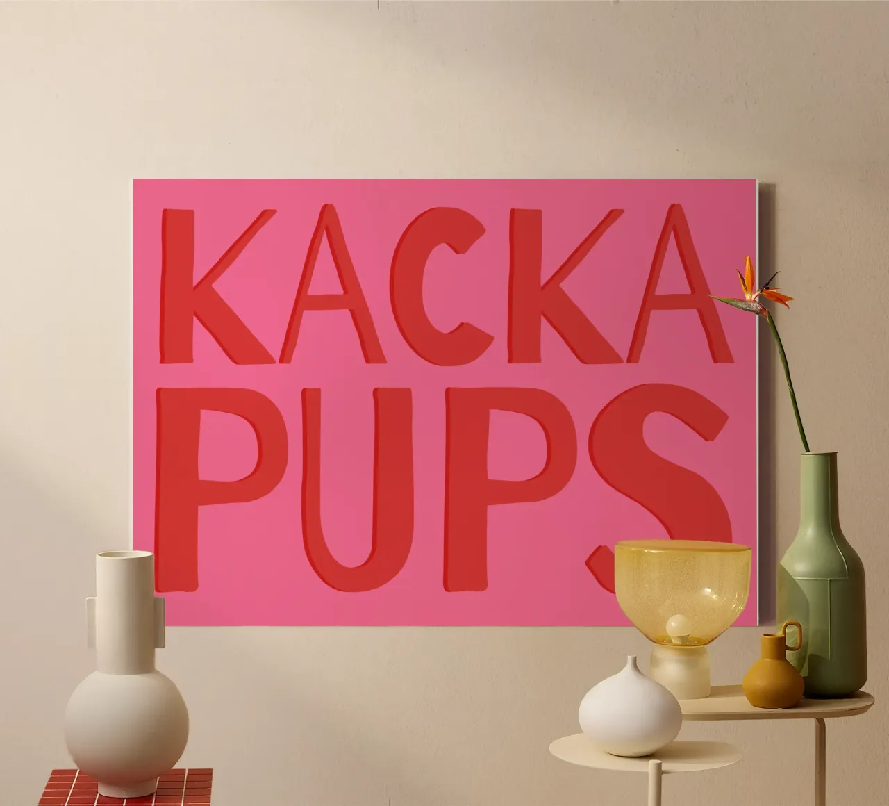 Kacka Pups tela con Cornice a cassetta da maedle&co