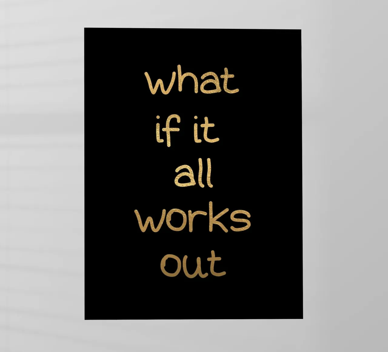 What if it all works out pellicola backlit da PinkCandyWalls