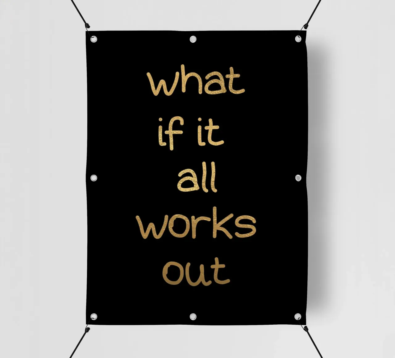 What if it all works out telo in pvc da PinkCandyWalls