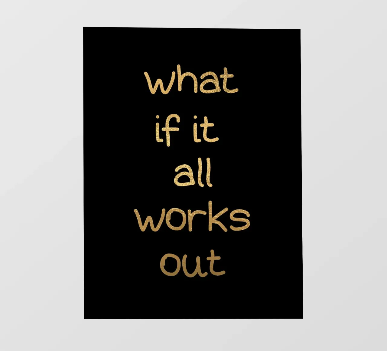 What if it all works out telo in pvc da PinkCandyWalls